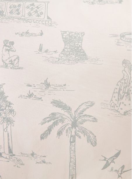 Capa de Edredom Toile de Jouy Verde