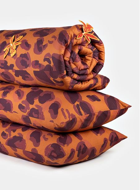 Kit Peseira Com Capa de Travesseiro Onça