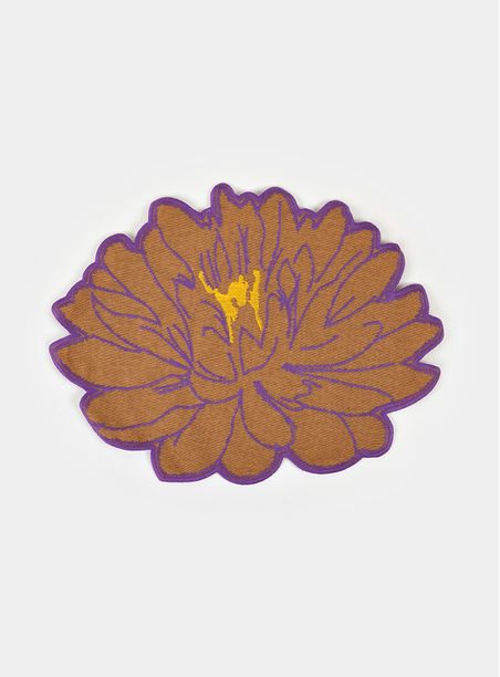 Jogo americano formato flor vitória régia