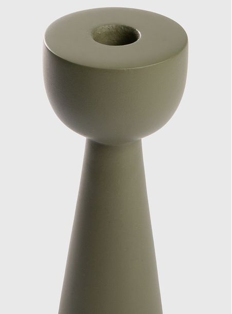 Castiçal torno verde fosco