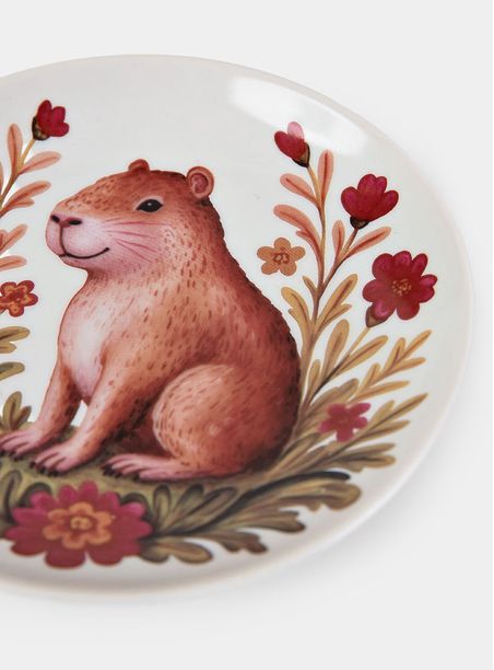 Set 4 Pratos Decorativos Festa dos Bichos