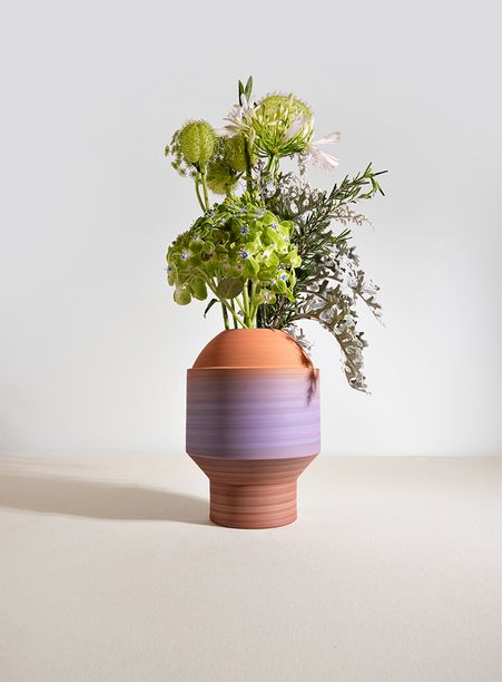 Vaso Novelo Neon - Laranja e Lilás