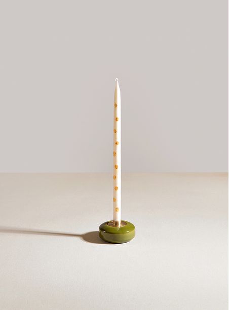 Castiçal de cerâmica empilhável Verde