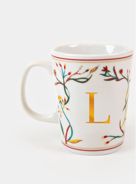 Caneca Monograma Sandra Javera - Letra: L