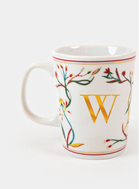 Caneca Monograma Sandra Javera - Letra: W