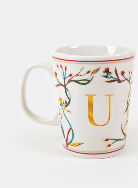 Caneca Monograma Sandra Javera - Letra: U