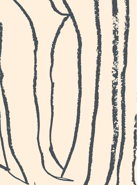 Papel de parede giz bege com azul