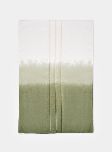 Caminho De Mesa Degradê Linho Glória Verde Denso