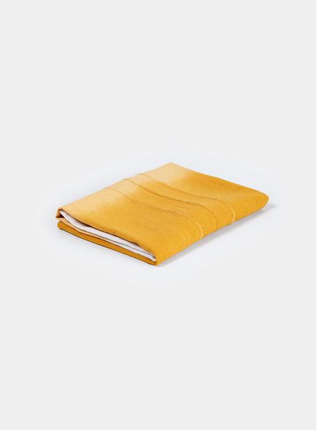 Caminho De Mesa Degradê Linho Glória Ocre