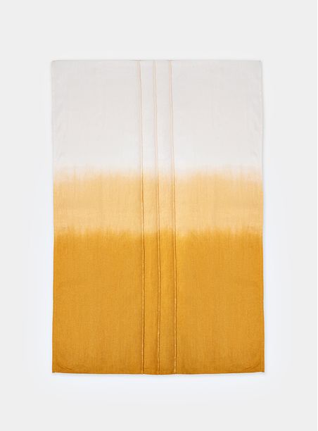 Caminho De Mesa Degradê Linho Glória Ocre