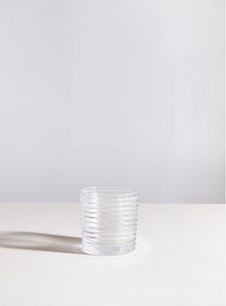 Copo Vidro Anéis transparente 300 ml