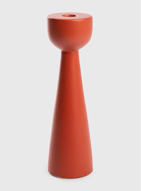 Castiçal torno vermelho Fosco M