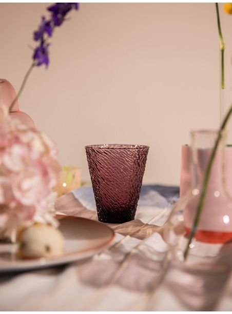 Copo de vidro ametista 300 ml